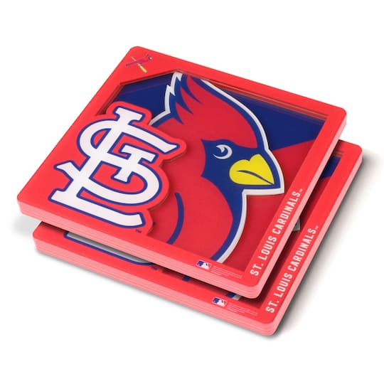 MLB 3D Logo Series Coasters, 2ct. By Youthefan in St. Louis Cardinals | 4" x 4" | Michaels®